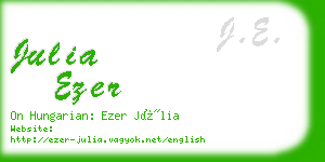 julia ezer business card
